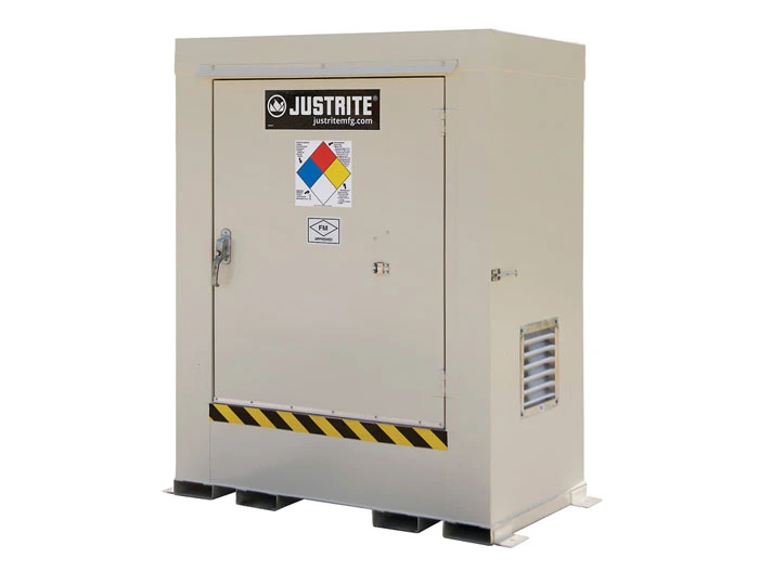2-drum, Explosion Relief Panels, Non-Combustible Outdoor Safety Locker - 911021