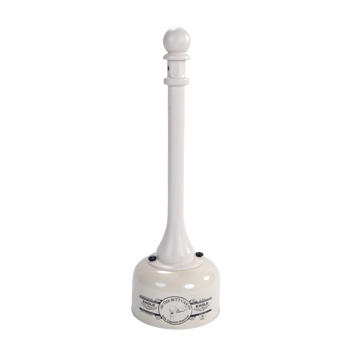 2 Gallon, Metal and Poly Butt Can, Beige - 1202BEI