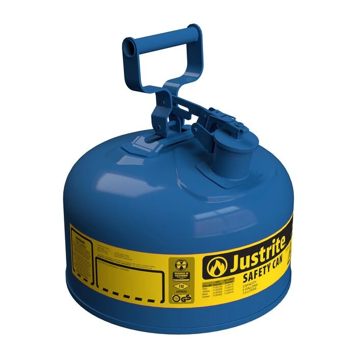 2 Gallon Steel Safety Can for Kerosene, Type I, Flame Arrester, Blue - 7120300