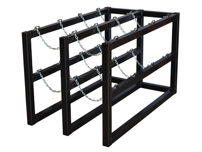 2 Wide by 4 Deep, Gas Cylinder Storage Rack, 8 Cylinder Capacity, Steel - 35118