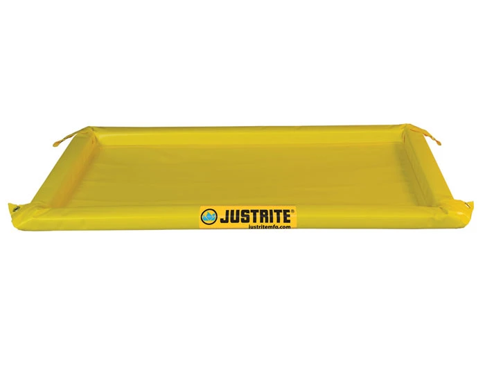 2' x 4' x 2", 10 Gallon Spill Capacity, Maintenance Spill Berm, Yellow - 28416