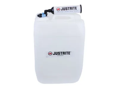 20 Liter HDPE Carboy with Filter Kit, UN/DOT Certfied, VaporTrap, 4 Ports 1/8" OD Tubing, 3 Ports 1/4" OD Tubing, 1 Port 1/4" or 3/8" Hose Barb, 70mm Cap