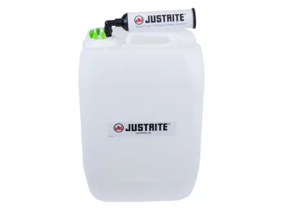 20 Liter HDPE Carboy with Filter Kit, UN/DOT Certfied, VaporTrap, 6 ports 1/16" OD Tubing, 70mm Cap