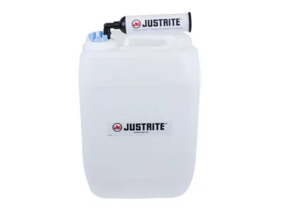 20 Liter HDPE Carboy with Filter Kit, UN/DOT Certfied, VaporTrap, 6 ports 1/8" OD Tubing, 70mm Cap