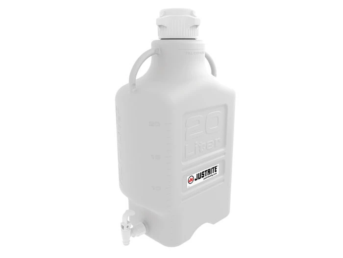 20 Liter Polypropylene Carboy with Spigot, 83mm Cap - 12940