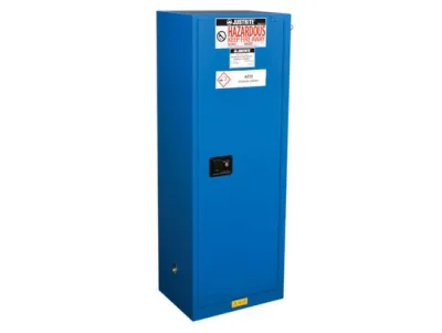 22 Gallon, 1 Shelf, 1 Door, Self-Close, Hazardous Material Cabinet, ChemCor® Slimline, Royal Blue