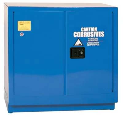 22 Gallon, 1 Shelf, 2 Door, Self, Under Counter Acid and Corrosive Safety Cabinet, Blue - CRA70X