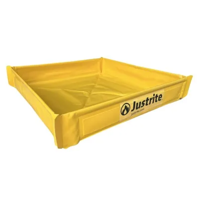 25.5” x 25.5” x 4”, 9 Gallon Capacity, Folding Utility Tray, Yellow