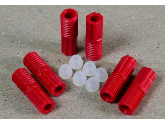 3.0mm OD Hard-Wall Tubing Compression Fittings with Ferrules for HPLC Poly Manifold, Package of 6 - 28123
