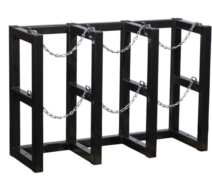 3 Wide by 1 Deep, Gas Cylinder Storage Rack, 3 Cylinder Capacity, Steel - 35122
