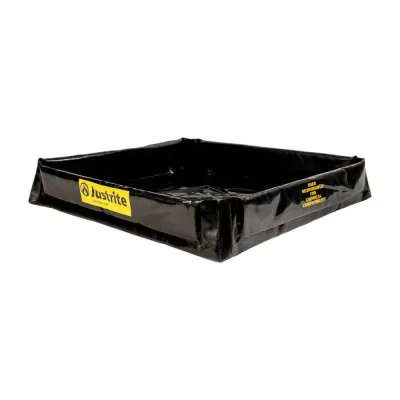 3' x 3' x 6", 30 Gallon Spill Capacity, Mini Berm Flex Tray, Black