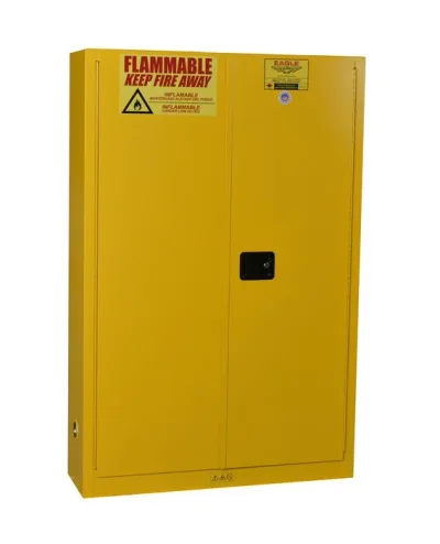 30 Gallon, 5 Shelves, 2 Door, Self Close, Aerosol Paint Safety Cabinet, Yellow - YPI7710X