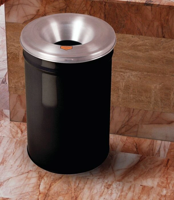 30 Gallon, Cease-Fire® Waste Receptacle, Safety drum Can with Aluminum Head, Black - 26630K