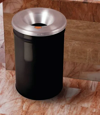30 Gallon, Cease-Fire® Waste Receptacle, Safety drum Can with Aluminum Head, Black - 26630K