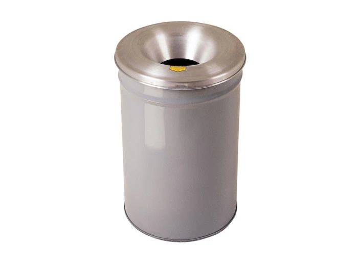 30 Gallon, Cease-Fire® Waste Receptacle, Safety drum Can with Aluminum Head,Gray - 26630G