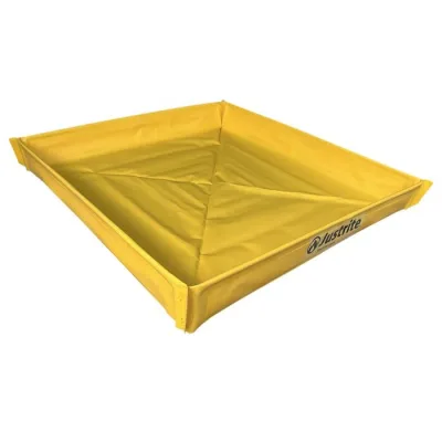 36” x 36” x 4”, 20 Gallon Capacity, Folding Utility Tray, Yellow