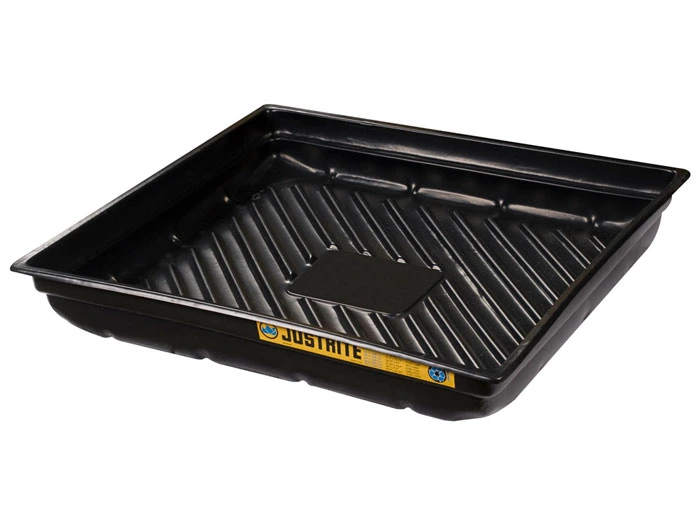 37.75"W x 34"D x 5.5"H, 23 Gallon Spill Capacity, Spill Tray for Indoor/Outdoor Use, EcoPolyBlend™, Black - 28718