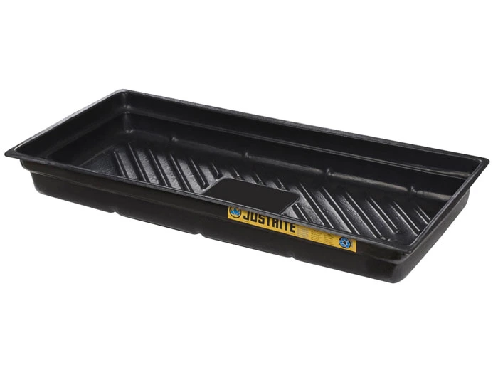 38"W x 26"D x 5.5"H, 20 Gallon Spill Capacity, Spill Tray for Indoor/Outdoor Use, EcoPolyBlend™, Black - 28716