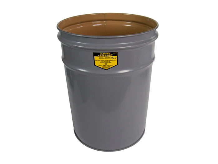 4.5 Gallon, Cease-Fire® Waste Receptacle, Safety drum Can Only, Gray - 26040