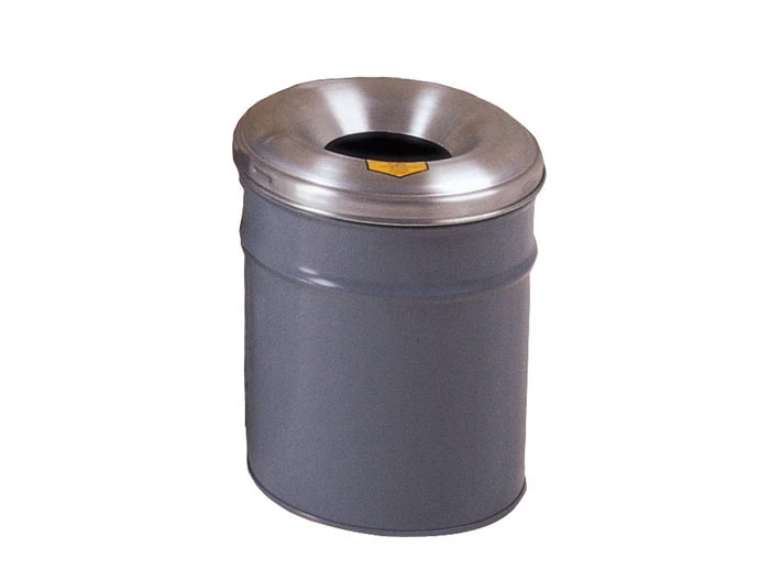 4.5 Gallon Steel Cease-Fire® Waste Receptacle, Safety drum Can with Aluminum Head, Gray - 26604G