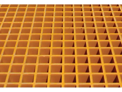 4 drum, Fiberglass Floor Grating with Sump Liner for Outdoor Safety Locker