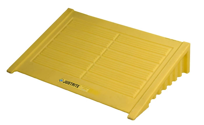 4 drum Square Spill Pallet Ramp, EcoPolyBlend™, Yellow - 28620