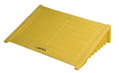 4 drum Square Spill Pallet Ramp, EcoPolyBlend™, Yellow