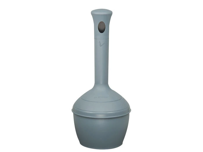 4 Gallon Plastic Outdoor Ashtray, Elite Smoker's Ceasefire®, Cool Gray - 268501