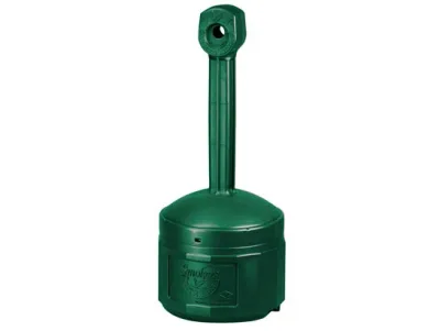 4 Gallon Plastic Outdoor Ashtray, Original Smoker's Ceasefire®, Forest Green - 26800G