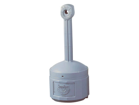 4 Gallon Plastic Outdoor Ashtray, Original Smoker's Ceasefire®, Gray - 26800