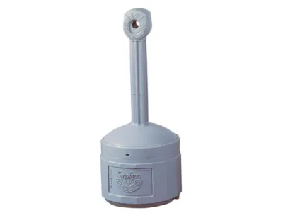 4 Gallon Plastic Outdoor Ashtray, Original Smoker's Ceasefire®, Gray