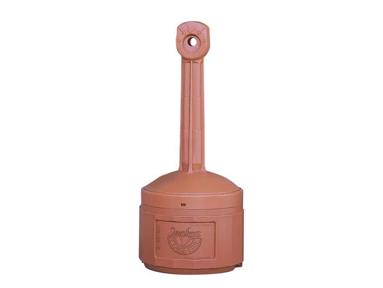 4 Gallon Plastic Outdoor Ashtray, Original Smoker's Ceasefire®, Terra Cotta - 26800T