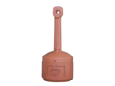 4 Gallon Plastic Outdoor Ashtray, Original Smoker's Ceasefire®, Terra Cotta - 26800T