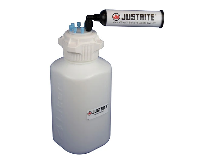 4 Liter HDPE Carboy with Filter Kit, VaporTrap™, 6 Ports 1/8" Tubing, 83mm Cap - 12800