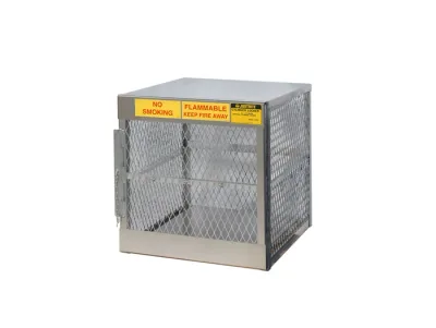 4 Vertical 20 to 33 Lb. LPG Cylinder Capacity, Gas Cylinder Cabinet Locker, Aluminum