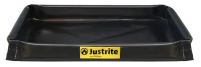 4' x 5' x 6", 70 Gallon Spill Capacity, Mini Berm Flex Tray, Black