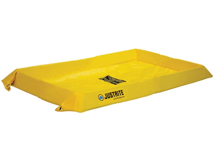 4' x 8' x 4", 80 Gallon Spill Capacity, Maintenance Spill Berm, Yellow - 28410