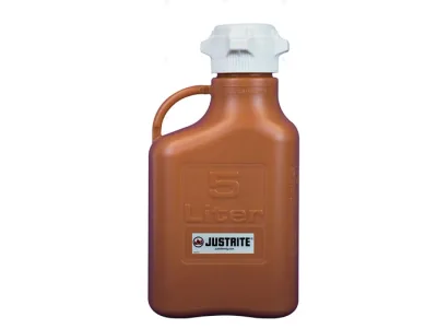 5 Liter HDPE Carboy, 83mm Cap, Amber