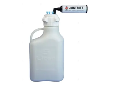 5 Liter HDPE Carboy with Filter Kit, VaporTrap™, 6 Ports 1/8" Tubing, 83mm Cap