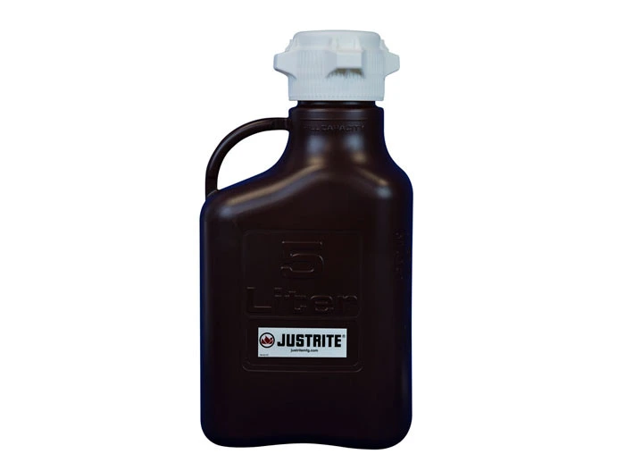 5 Liter Polypropylene Carboy, 83mm Cap, Dark Amber - 12943
