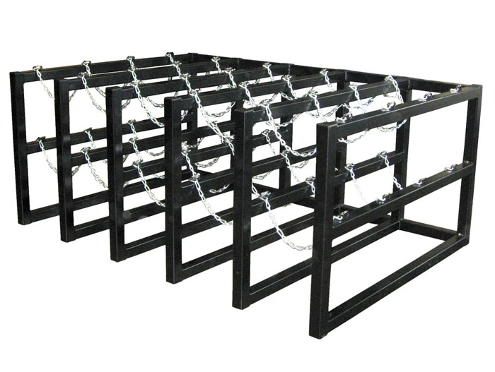 5 Wide by 4 Deep, Gas Cylinder Storage Rack, 20 Cylinder Capacity, Steel - 35182