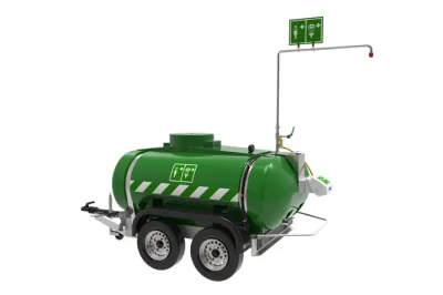 528 Gallon, Portable Hughes Self-Contained Safety Shower, Mobile, Immersion Heated, 100V GP - MHW2000-1