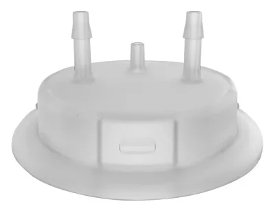 53mm Adapter for Carboy Cap, Two 1/8" Molded-in Hose Barbs and Vent