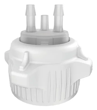 53mm Carboy Cap, Open Top with Adapter, Two 1/4" Molded-in Hose Barbs and Vent