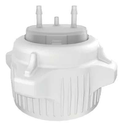 53mm Carboy Cap, Open Top with Adapter, Two 1/8" Molded-in Hose Barbs and Vent