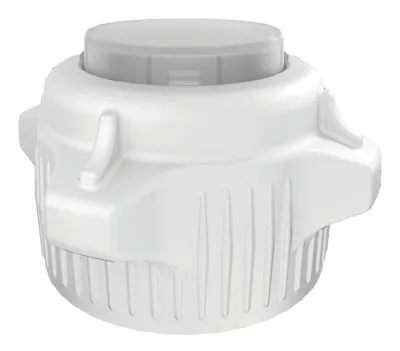 53mm Carboy Cap, Open Top with Closed Adapter, Package of 2