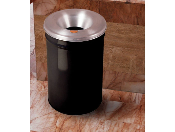 55 Gallon, Cease-Fire® Waste Receptacle, Safety drum Can with Aluminum Head, Black - 26655K