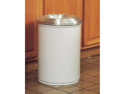 55 Gallon, Cease-Fire® Waste Receptacle, Safety drum Can with Aluminum Head, White - 26655W
