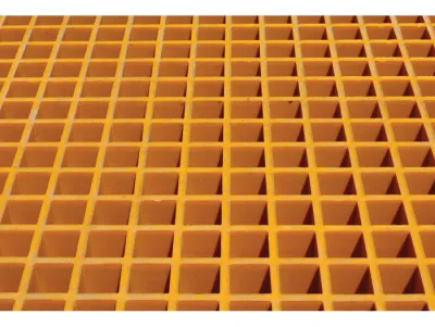 6 drum, Fiberglass Floor Grating with Sump Liner for Outdoor Safety Locker
