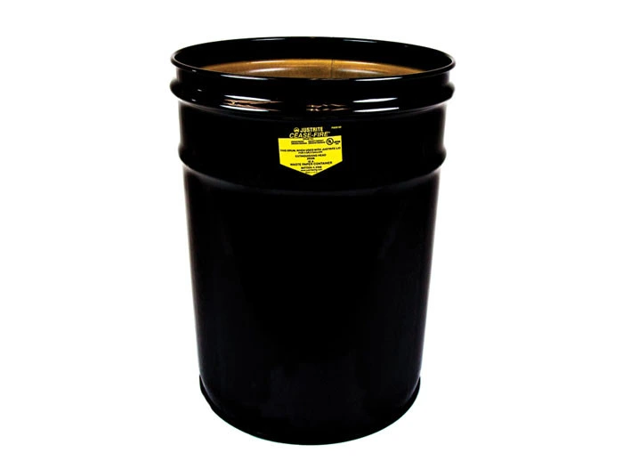 6 Gallon, Cease-Fire® Waste Receptacle, Safety drum Can Only, Black - 26050K